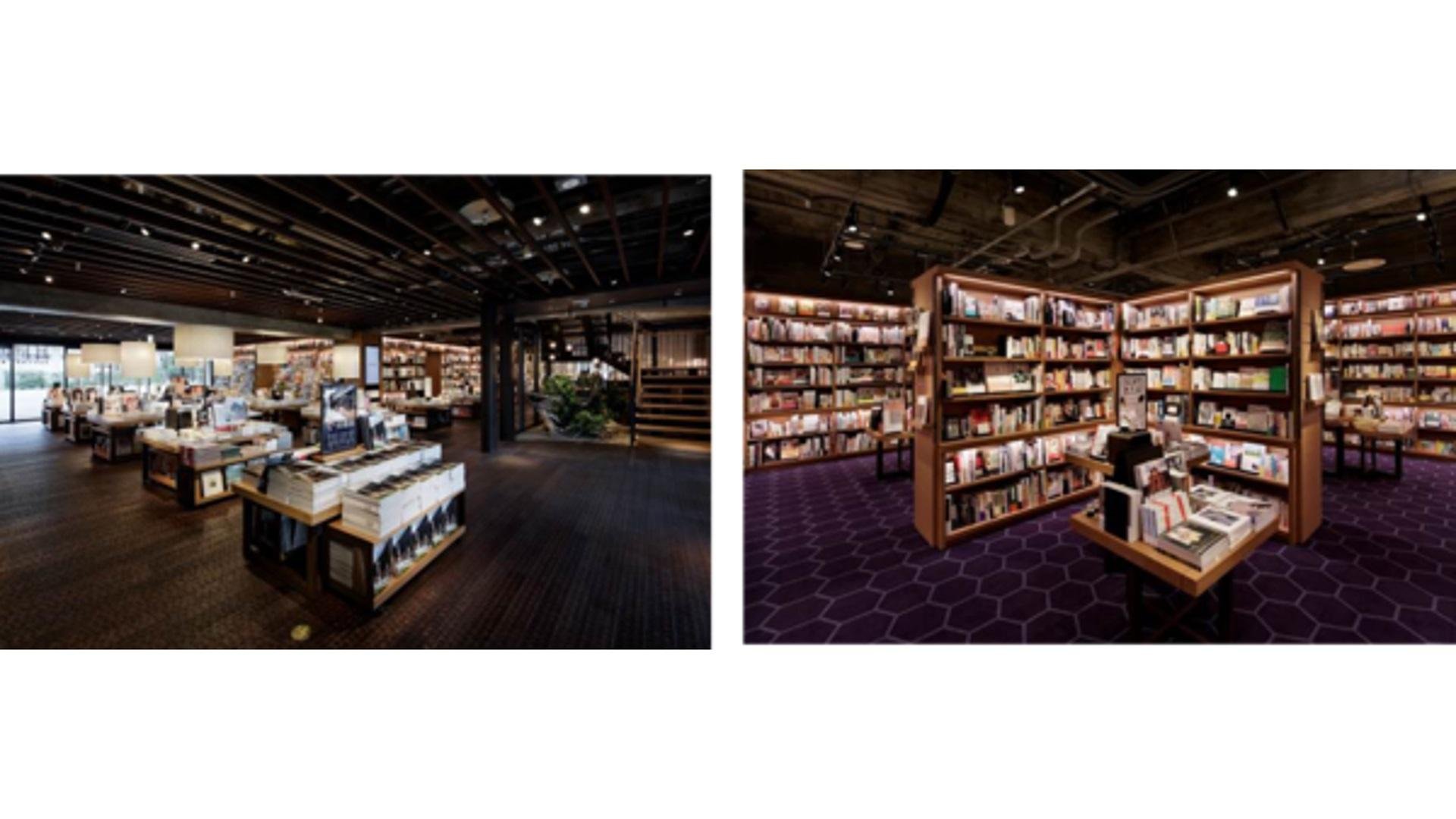 将日本文化的魅力传播到世界各地——这是一张说明图，展示了位于京都冈崎的茑屋书店开业的情况，目标客户是年轻一代和入境游客。