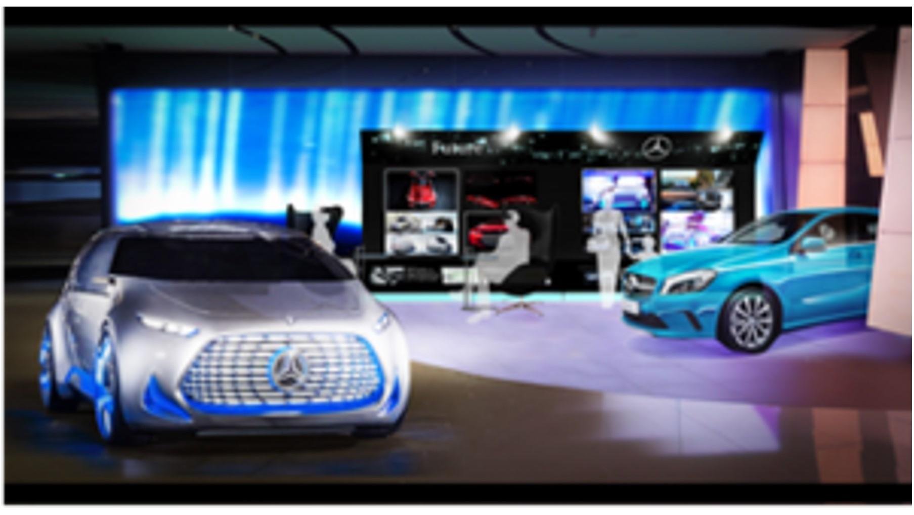 メルセデス・ベンツとCCCマーケティング、"クルマを置かないショールーム"を大阪にオープンの説明画像です