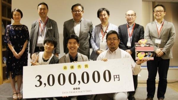オープンイノベーションプロジェクト「DATA DEMOCRACY DAYS」表彰結果のお知らせの説明画像です