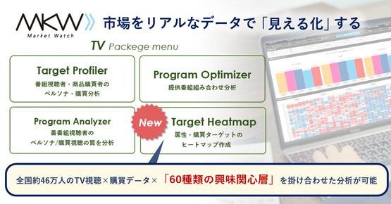 CCC Marketing 為「MarketWatch Target Heatmap“（一款針對電視台、廣告公司和廣告商的電視廣告分析工具）增加了「興趣細分“功能！