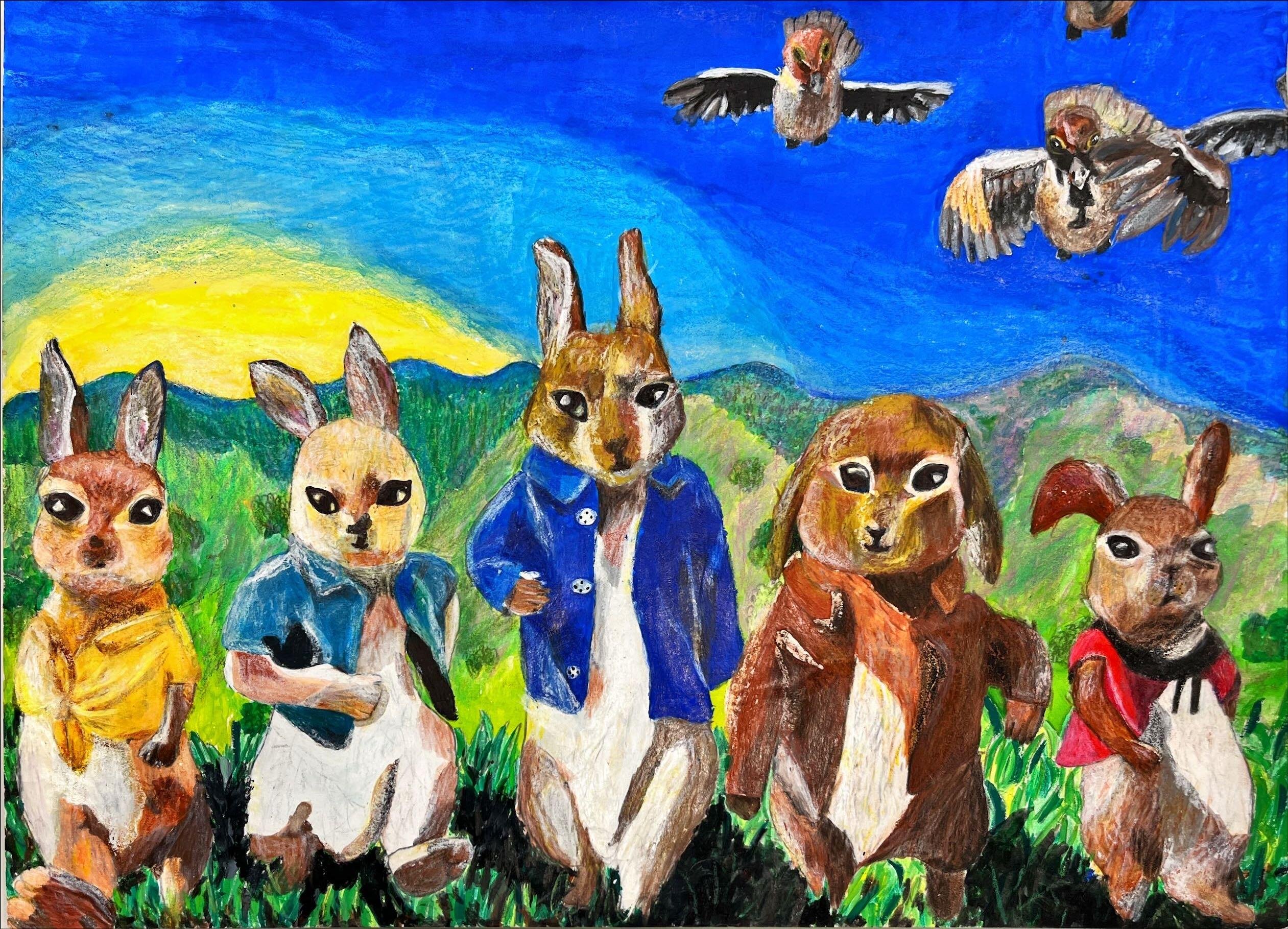 【小学生高学年の部】内門 大士さん『ピーターラビット』の画像です