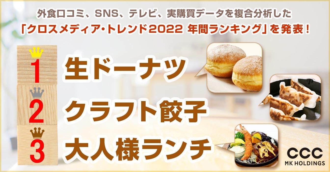 「「クロスメディア・トレンド2022年間ランキング」を発表」のメイン画像です
