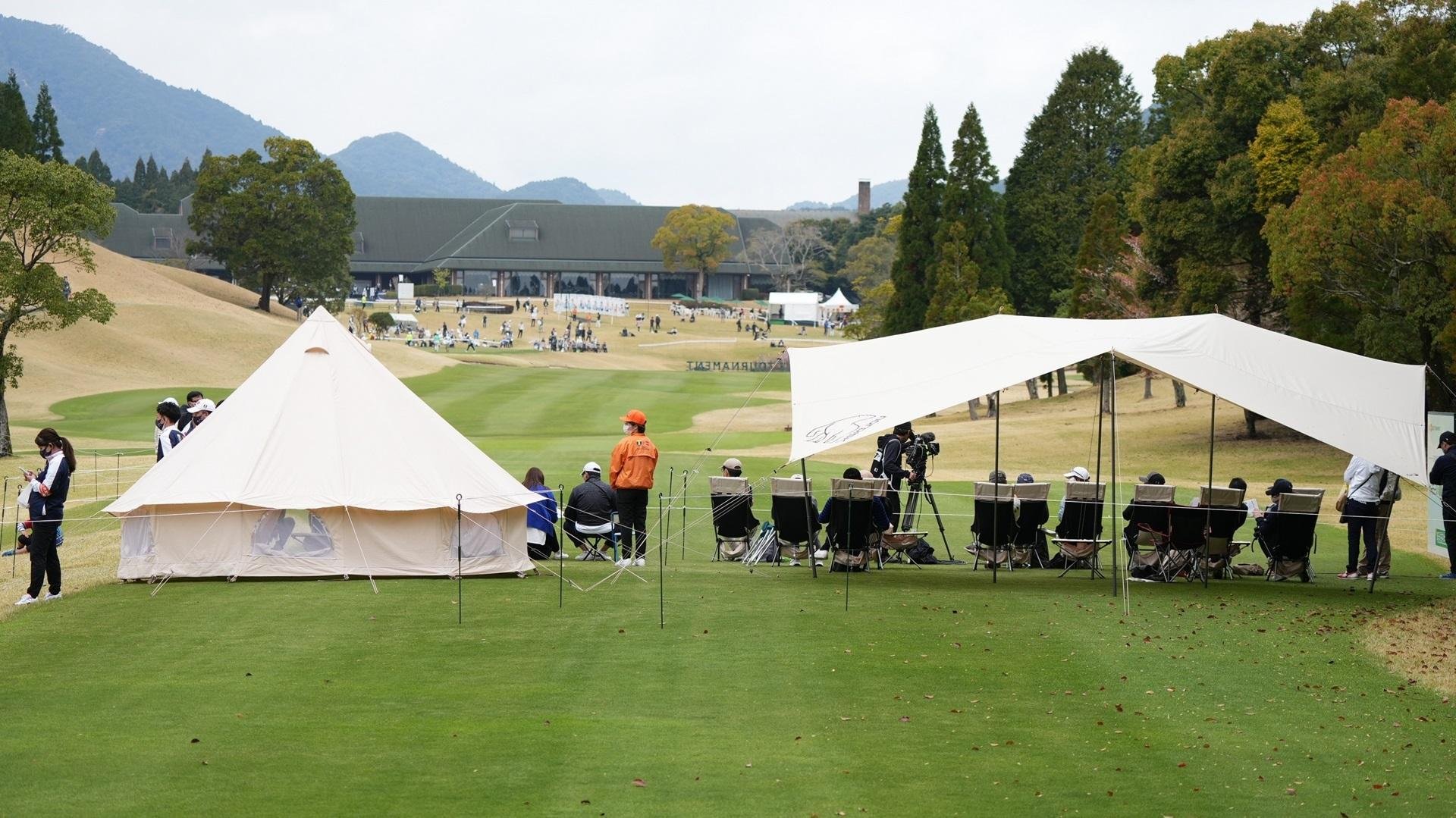 『CCC OUTDOOR LAB』×『Nordisk』 「Tポイント×ENEOS ゴルフトーナメント」でアウトドア観戦エリアを設置の説明画像です