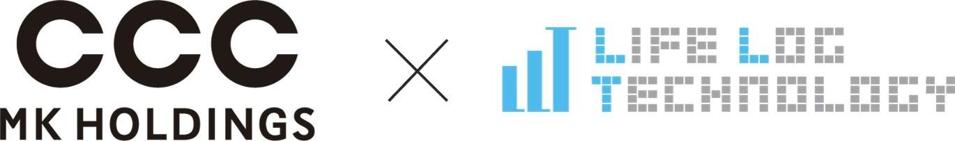 CCCMKホールディングスとライフログテクノロジーの2社のロゴです。