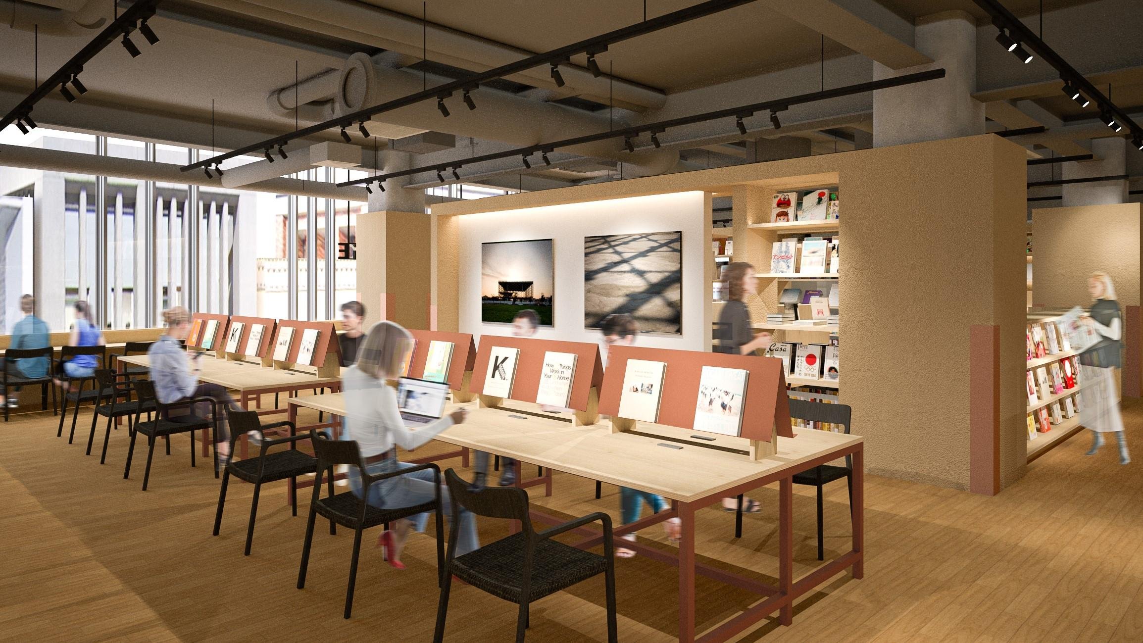 京都 蔦屋書店のSHARE LOUNGEのイメージ画像です。