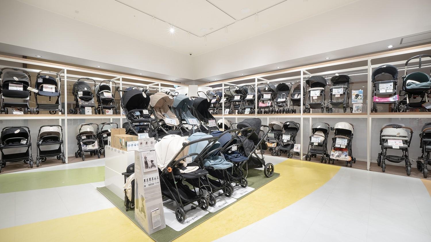 ベビーカー・バギー売り場の画像です。