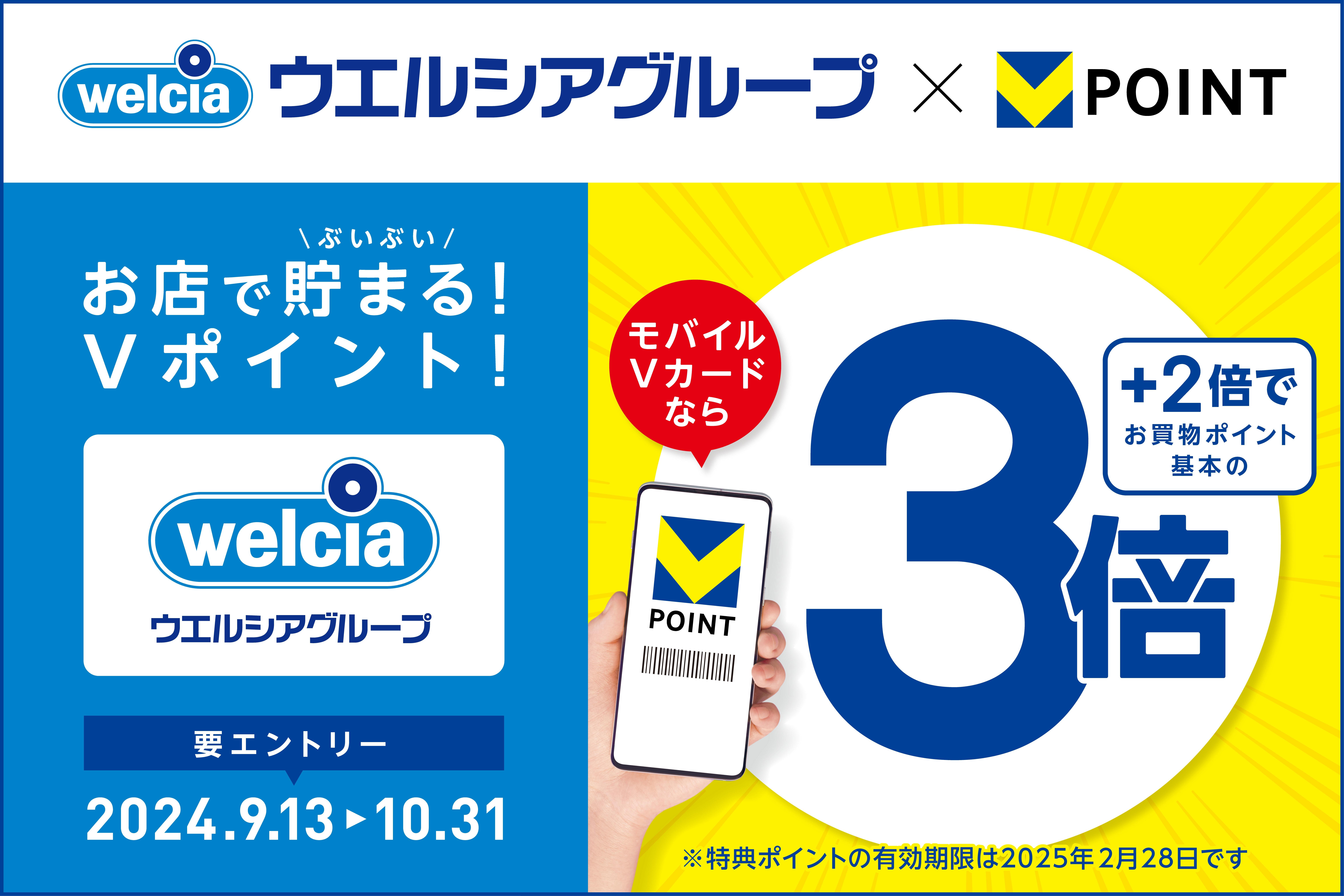 モバイルVカード提示でVポイントが3倍になるキャンペーンについての説明画像です