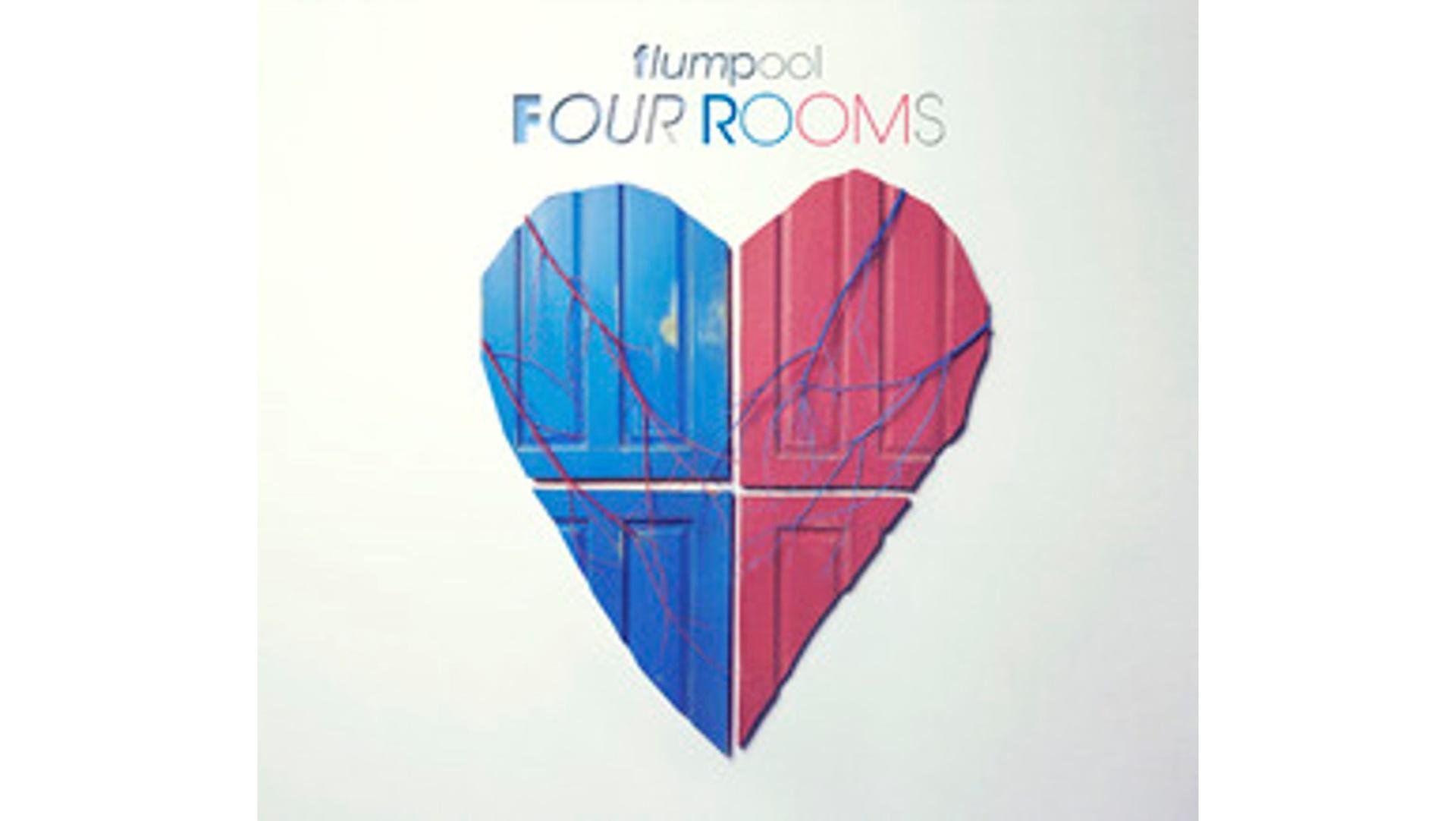 这是 TSUTAYA 出租限定版“FOUR ROOMS+6（TSUTAYA STAFF BEST SELECTION）”的主图，这是一张以 Flumpool 为主题的概念光盘，收录了 TSUTAYA 工作人员精选的额外热门歌曲，将于 5 月 30 日起出租。