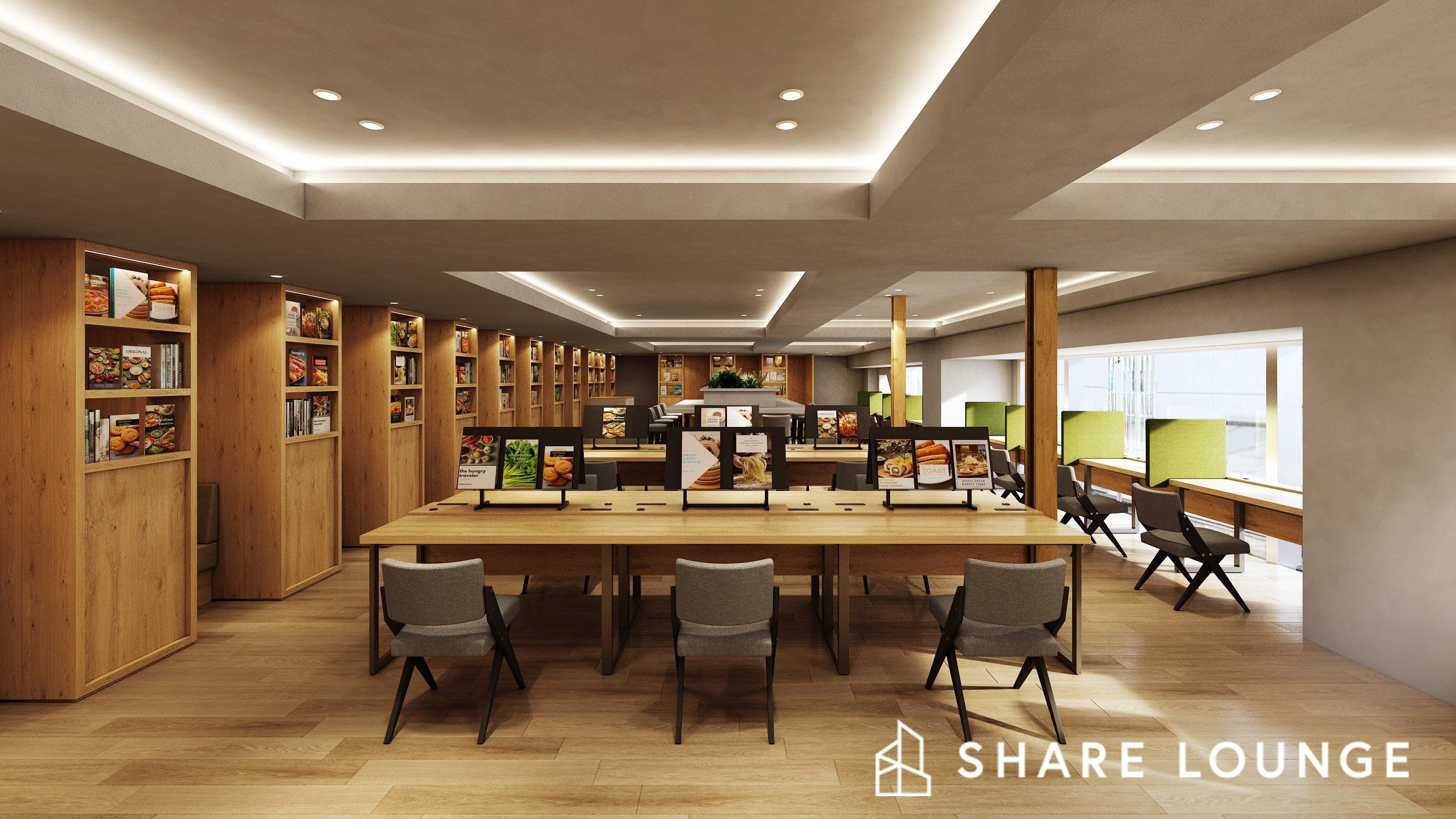 「Olive LOUNGE 新宿通」に 「SHARE LOUNGE Olive LOUNGE新宿通」をオープンの説明画像です