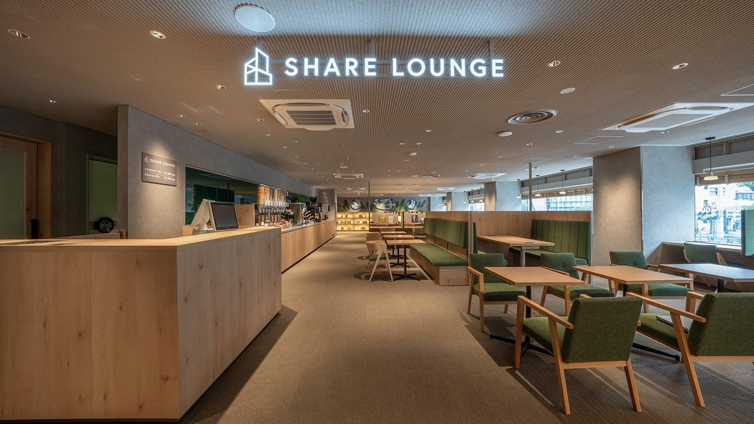 「SHARE LOUNGE Olive LOUNGE 南森町」が11月25日オープンの説明画像です