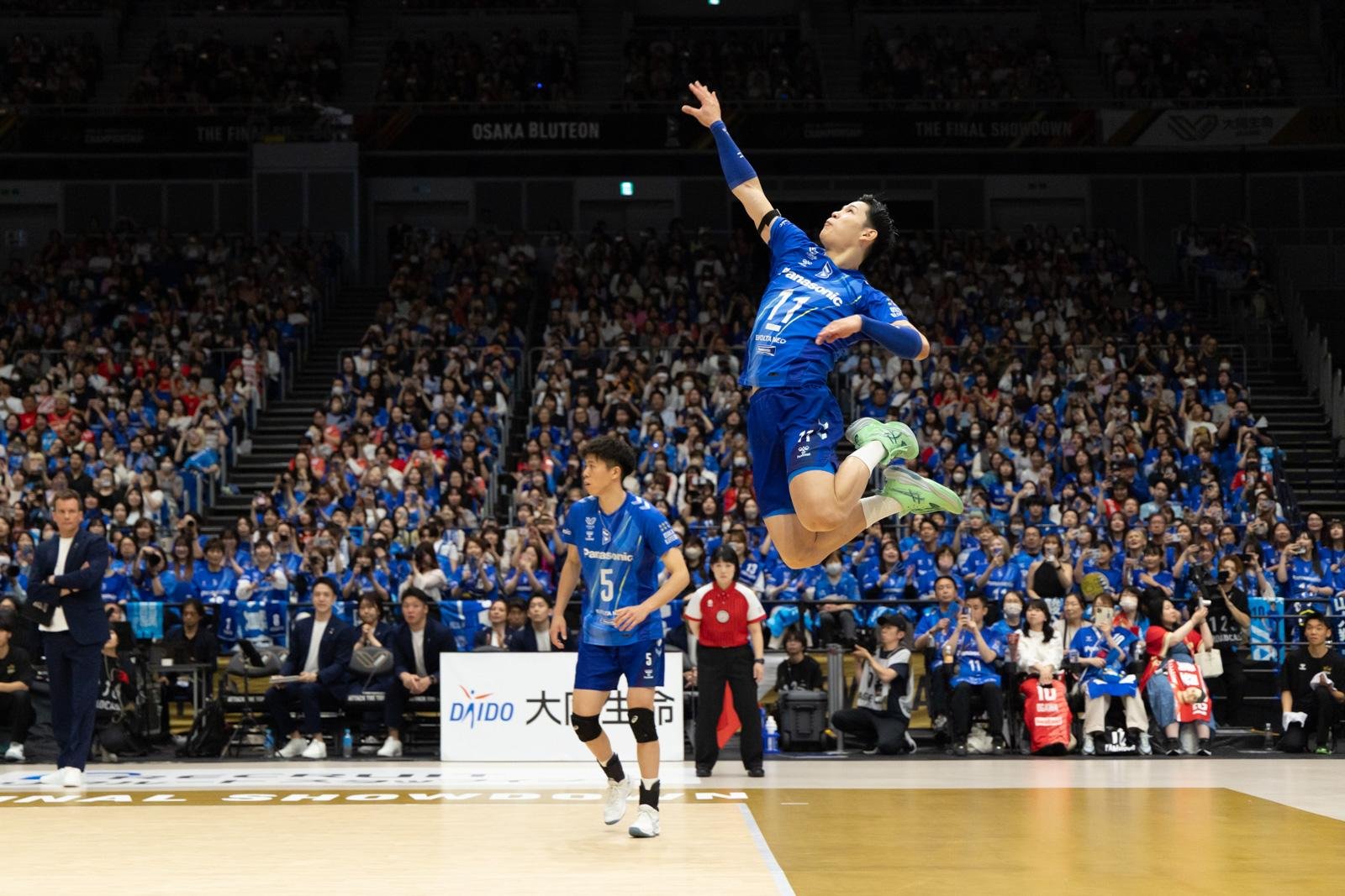 SVリーグの決勝戦の模様
