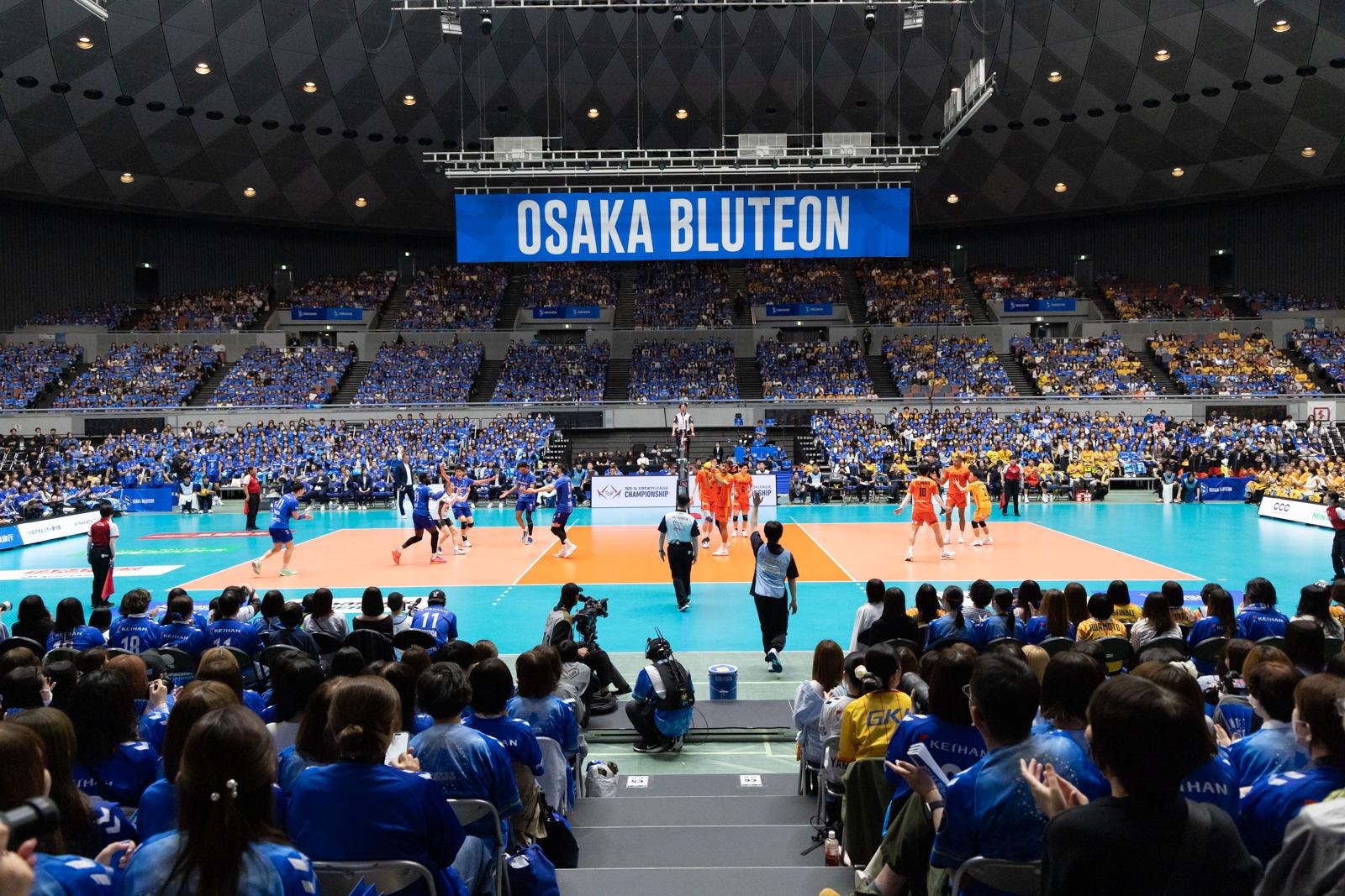 大阪ブルテオン、試合会場の模様